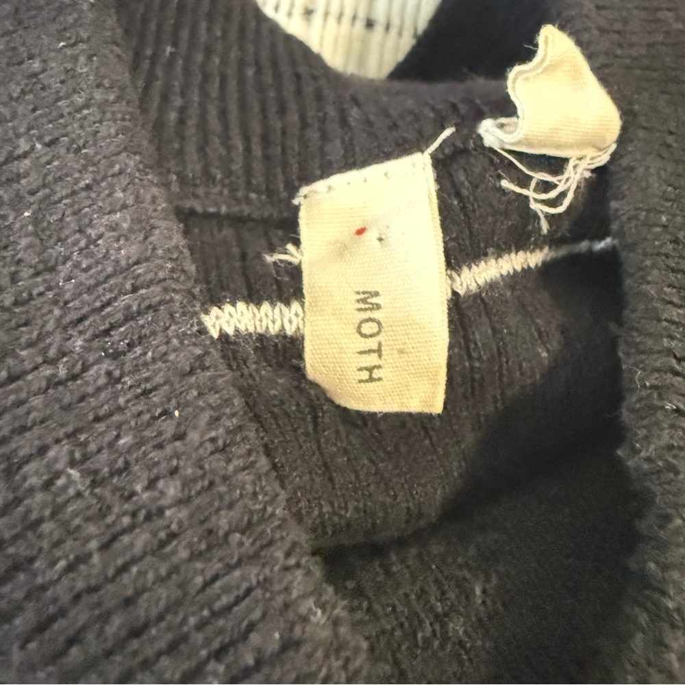 Anthropologieβ MOTH Asymmetrical Turtleneck Sweater Dress Size M - Picture 7 of 10